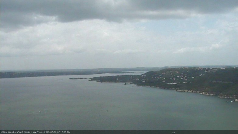 Lake Travis webcam, June 23, 2019 1:15 PM CT