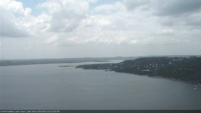 Lake Travis webcam, June 23, 2019 1:25 PM CT