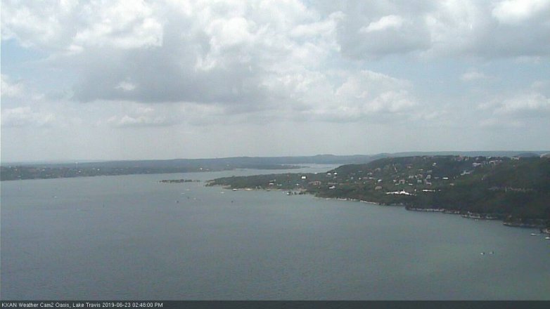 Lake Travis webcam, June 23, 2019 1:50 PM CT