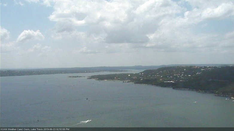 Lake Travis webcam, June 23, 2019 1:55 PM CT