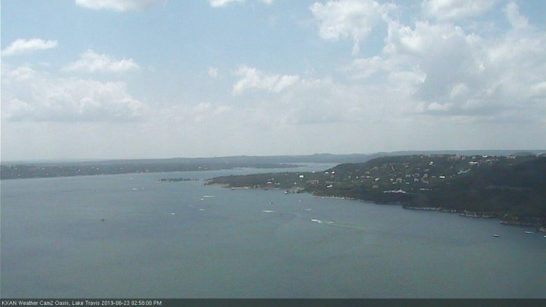 Lake Travis webcam, June 23, 2019 2:00 PM CT
