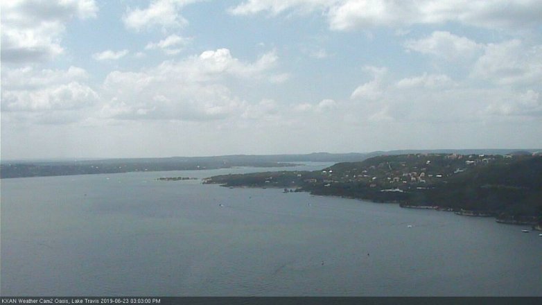 Lake Travis webcam, June 23, 2019 2:05 PM CT