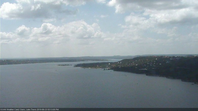Lake Travis webcam, June 23, 2019 2:15 PM CT