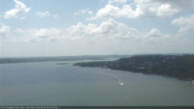 Lake Travis webcam, June 23, 2019 2:20 PM CT