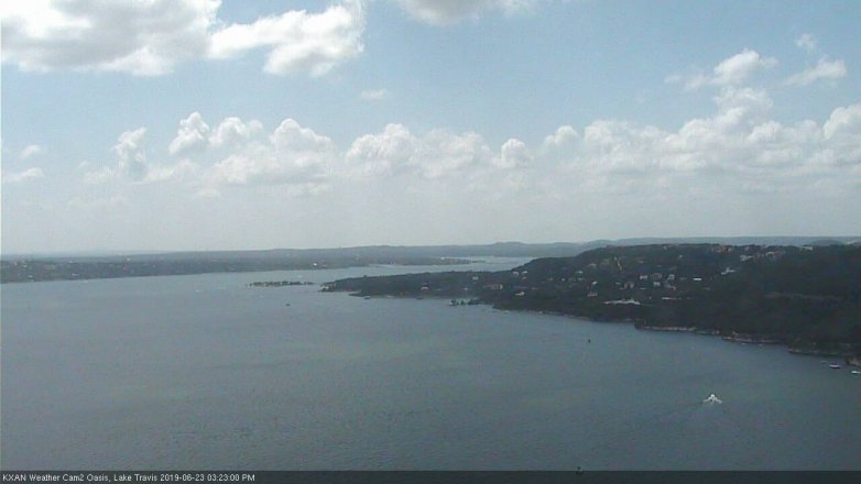 Lake Travis webcam, June 23, 2019 2:25 PM CT