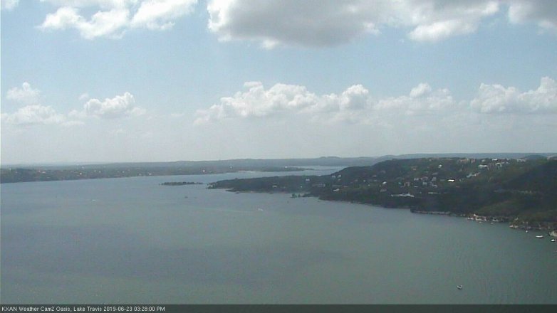Lake Travis webcam, June 23, 2019 2:30 PM CT