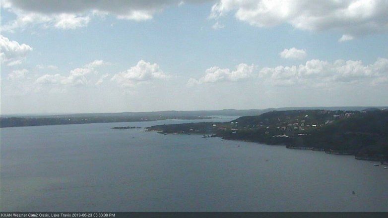 Lake Travis webcam, June 23, 2019 2:35 PM CT