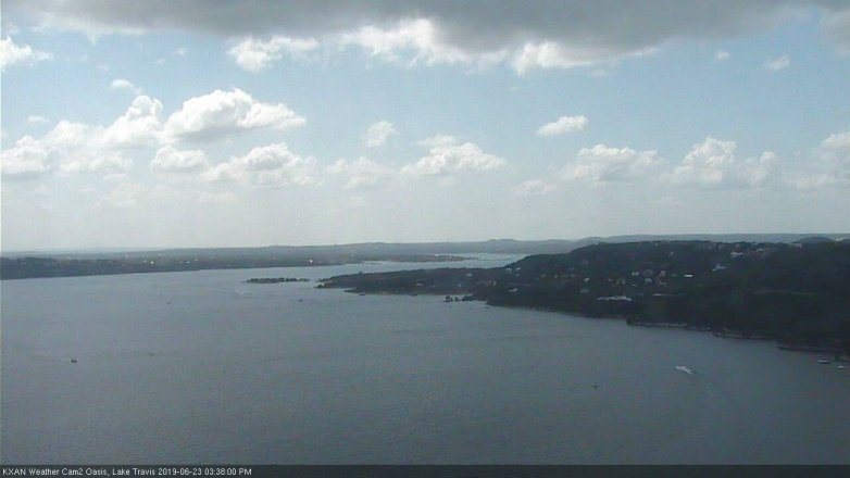 Lake Travis webcam, June 23, 2019 2:40 PM CT