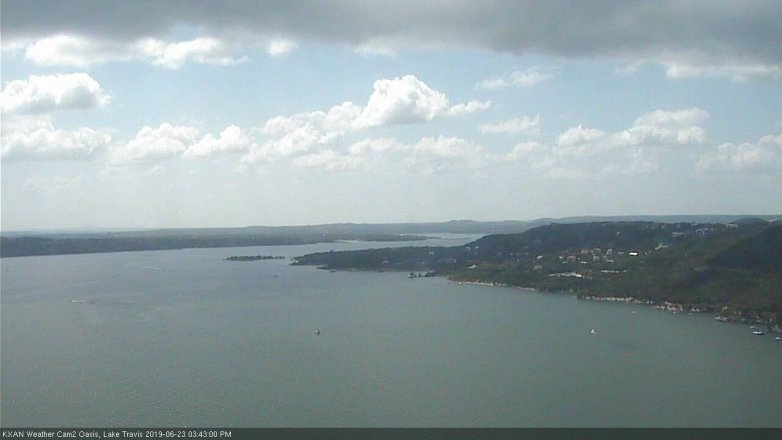 Lake Travis webcam, June 23, 2019 2:45 PM CT