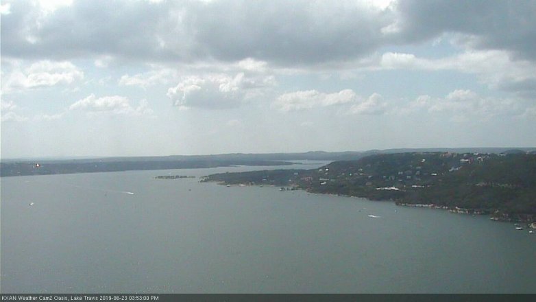 Lake Travis webcam, June 23, 2019 2:55 PM CT