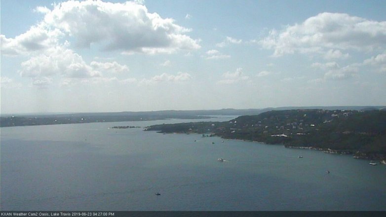 Lake Travis webcam, June 23, 2019 3:30 PM CT