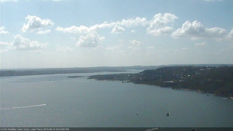 Lake Travis webcam, June 23, 2019 3:35 PM CT