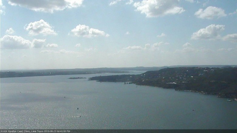 Lake Travis webcam, June 23, 2019 3:45 PM CT