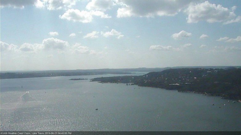 Lake Travis webcam, June 23, 2019 3:50 PM CT