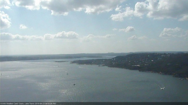 Lake Travis webcam, June 23, 2019 3:55 PM CT