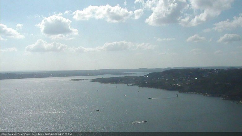 Lake Travis webcam, June 23, 2019 4:00 PM CT