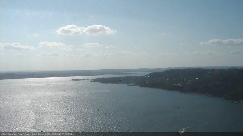 Lake Travis webcam, June 23, 2019 4:25 PM CT