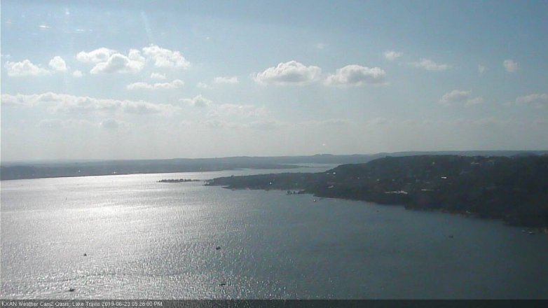 Lake Travis webcam, June 23, 2019 4:30 PM CT