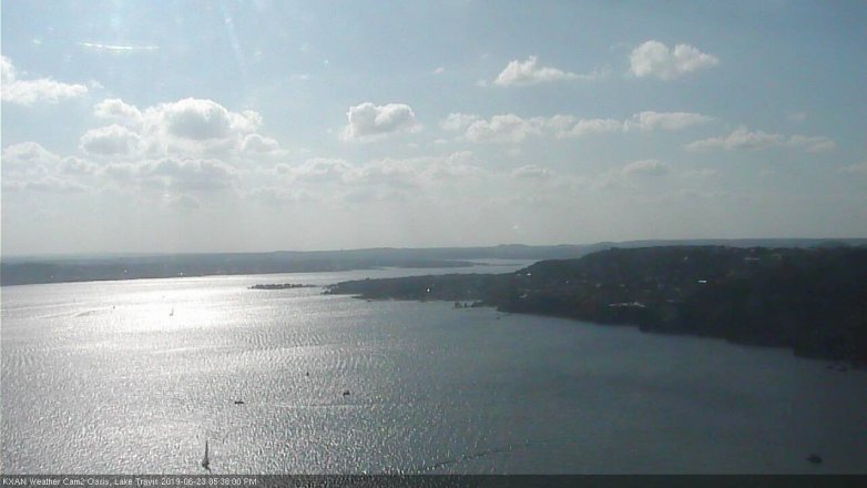 Lake Travis webcam, June 23, 2019 4:40 PM CT
