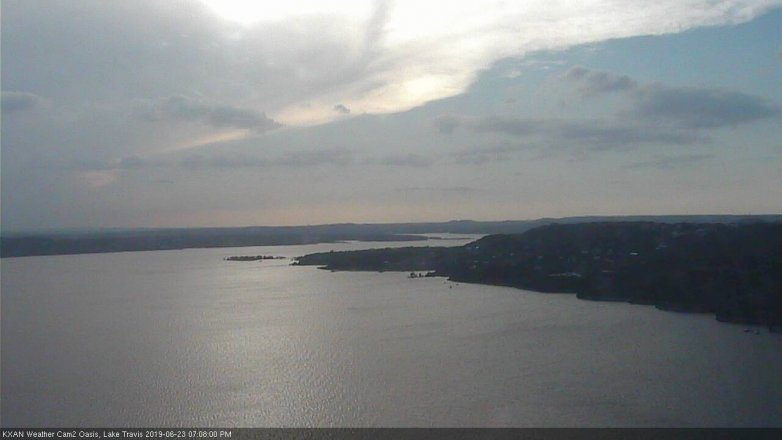 Lake Travis webcam, June 23, 2019 6:10 PM CT