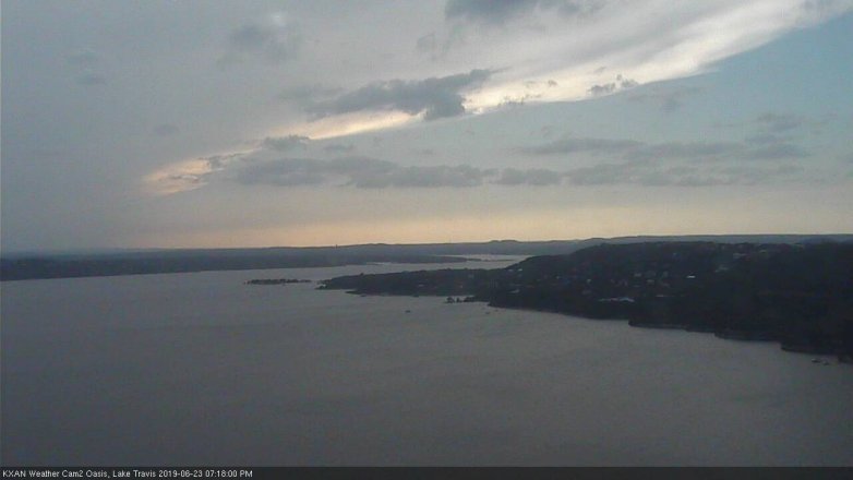 Lake Travis webcam, June 23, 2019 6:20 PM CT