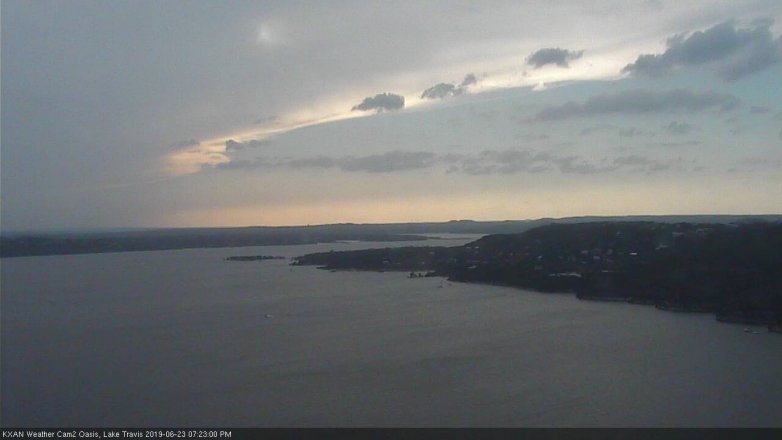 Lake Travis webcam, June 23, 2019 6:25 PM CT
