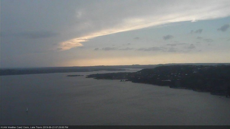 Lake Travis webcam, June 23, 2019 6:30 PM CT