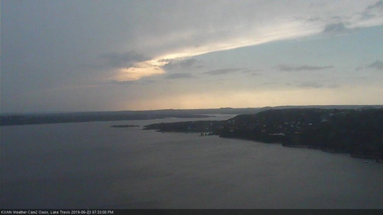 Lake Travis webcam, June 23, 2019 6:35 PM CT