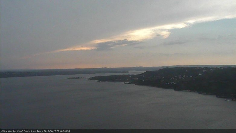 Lake Travis webcam, June 23, 2019 6:50 PM CT
