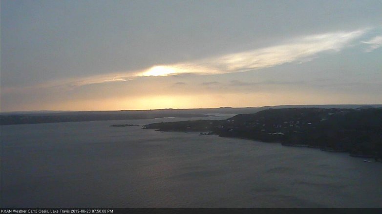 Lake Travis webcam, June 23, 2019 7:00 PM CT