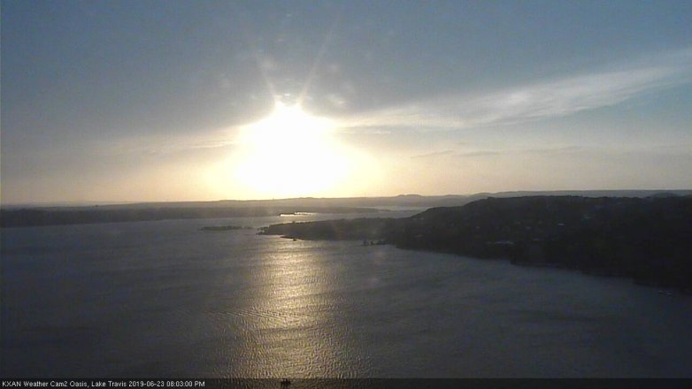 Lake Travis webcam, June 23, 2019 7:05 PM CT