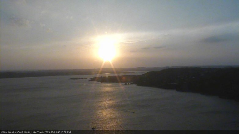 Lake Travis webcam, June 23, 2019 7:20 PM CT