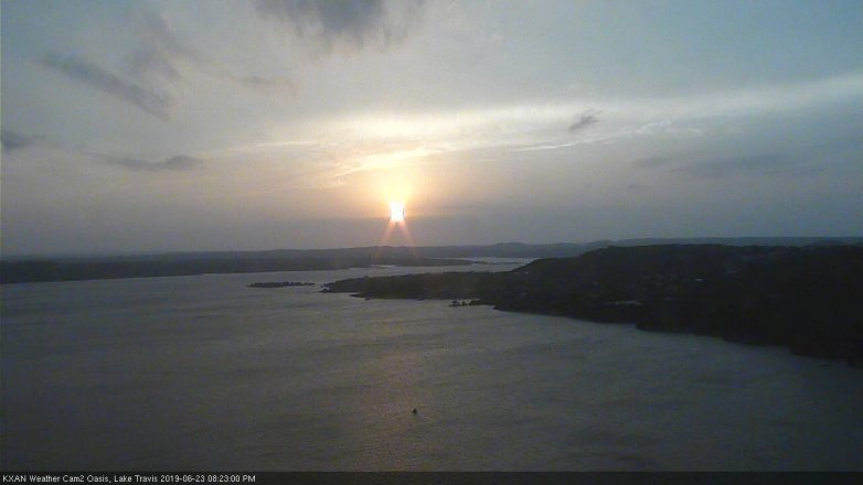 Lake Travis webcam, June 23, 2019 7:25 PM CT