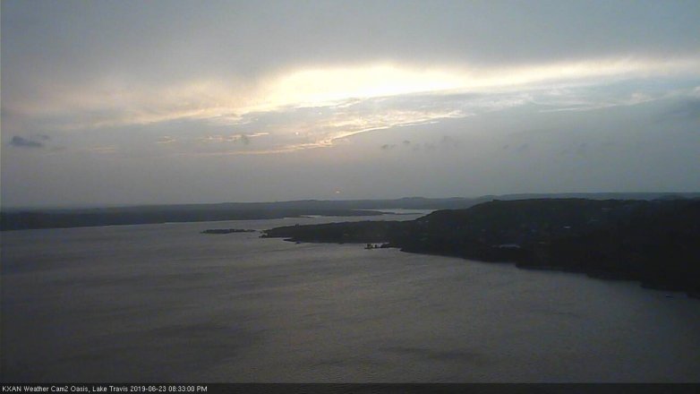 Lake Travis webcam, June 23, 2019 7:35 PM CT