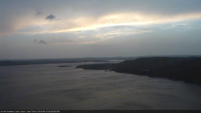 Lake Travis webcam, June 23, 2019 7:40 PM CT