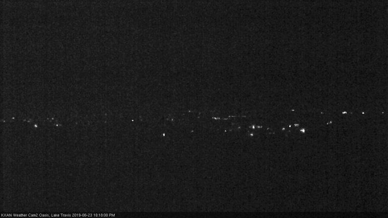 Lake Travis webcam, June 23, 2019 9:20 PM CT