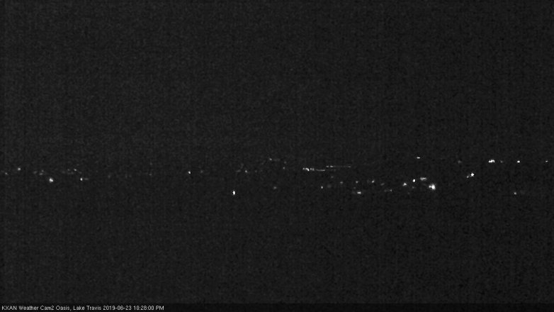 Lake Travis webcam, June 23, 2019 9:30 PM CT