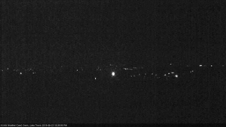Lake Travis webcam, June 23, 2019 9:40 PM CT