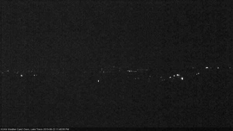 Lake Travis webcam, June 23, 2019 10:50 PM CT