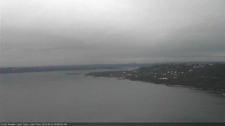 Lake Travis webcam, June 24, 2019 9:00 AM CT