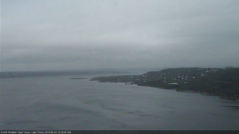 Lake Travis webcam, June 24, 2019 9:30 AM CT