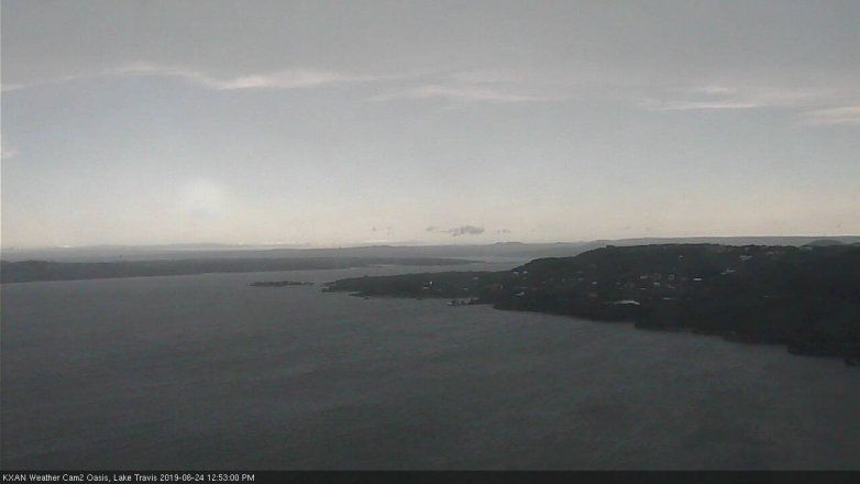 Lake Travis webcam, June 24, 2019 11:55 AM CT