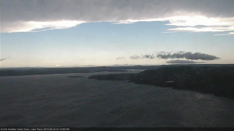 Lake Travis webcam, June 24, 2019 12:15 PM CT