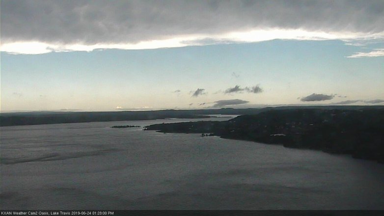 Lake Travis webcam, June 24, 2019 12:30 PM CT