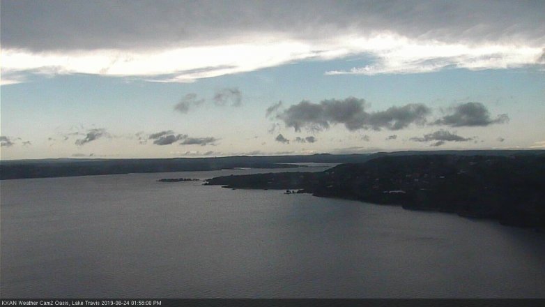 Lake Travis webcam, June 24, 2019 1:00 PM CT