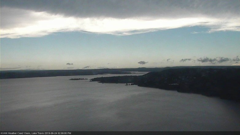 Lake Travis webcam, June 24, 2019 1:10 PM CT