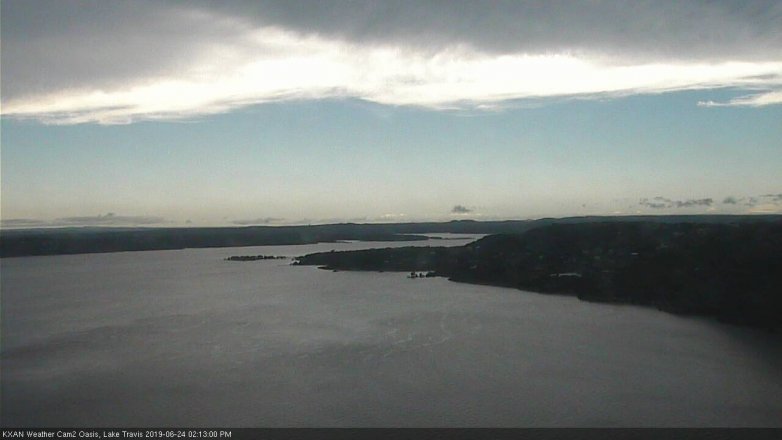Lake Travis webcam, June 24, 2019 1:15 PM CT