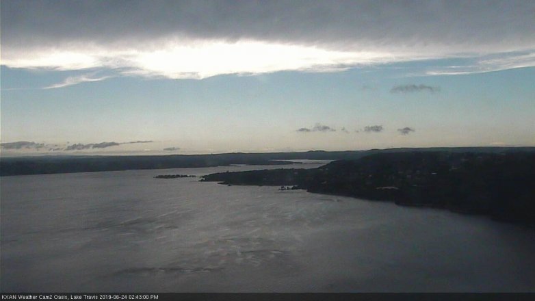 Lake Travis webcam, June 24, 2019 1:45 PM CT