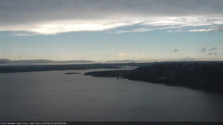 Lake Travis webcam, June 24, 2019 2:10 PM CT
