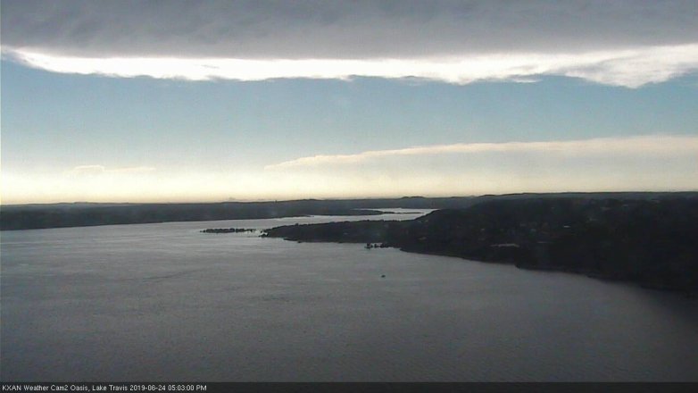 Lake Travis webcam, June 24, 2019 4:05 PM CT